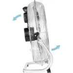 Electronice si Electrocasnice - Climatizare si sisteme de incalzire - Aparate racire aer - Ventilatoare - Ventilator de podea ECG FF 45 Ventus, 45 cm, 100 W, 3 viteze, otel inoxidabil - Infinity.ro