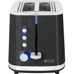 Electronice si Electrocasnice - Electrocasnice bucatarie - Preparare paine - Prajitoare de paine - Prajitor de paine ECG ST 2766 Vintage Nero, 925 W, 2 felii, 7 niveluri de rumenire, negru - Infinity.ro
