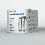 Casa si Gradina - Bucatarie si vesela - Vase pentru gatit - Ibrice - Cana electrica fierbator ECG RK 1050, 1630 W, 1 litru, otel inoxidabil - Infinity.ro
