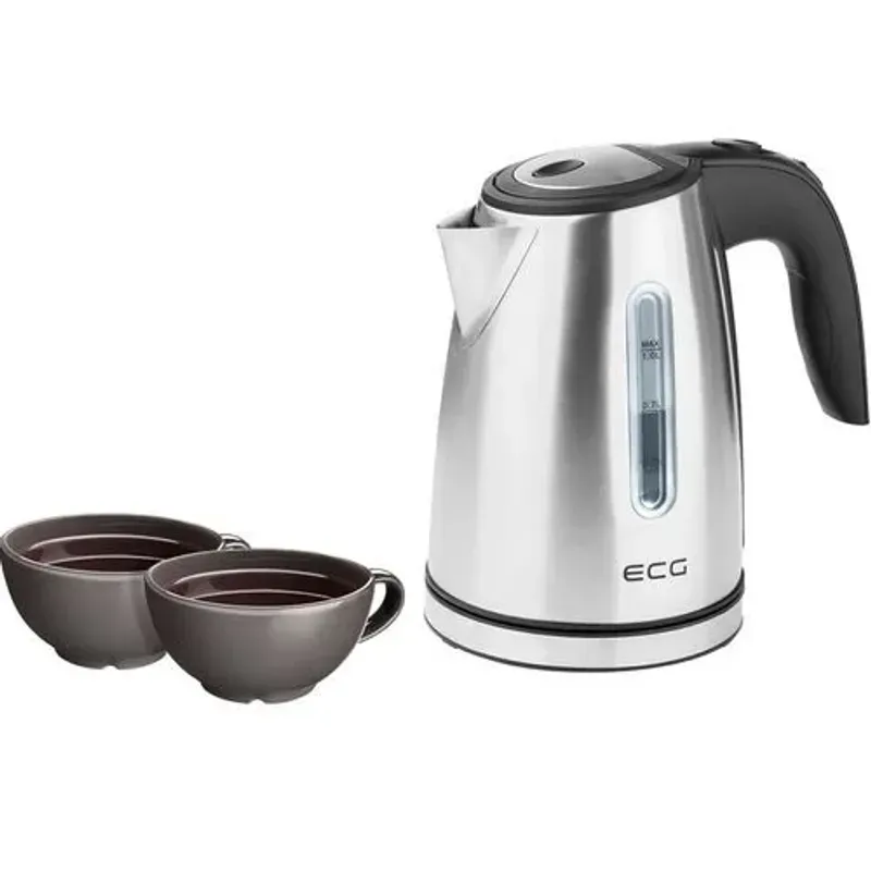 Casa si Gradina - Bucatarie si vesela - Vase pentru gatit - Ibrice - Cana electrica fierbator ECG RK 1050, 1630 W, 1 litru, otel inoxidabil - Infinity.ro