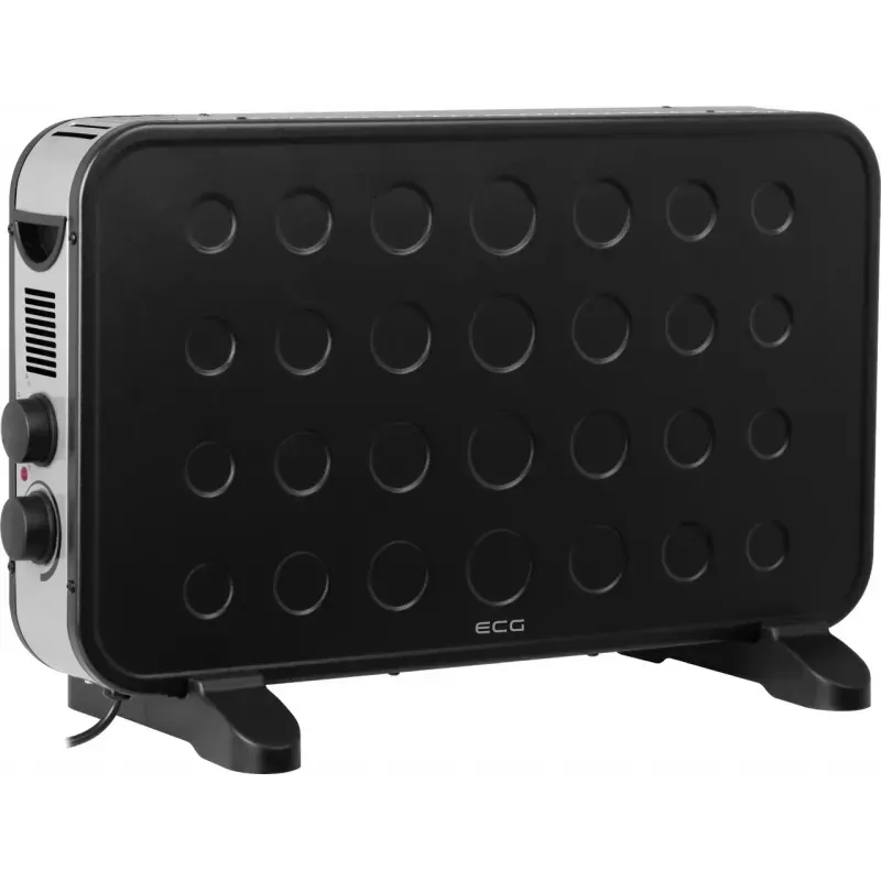 Electronice si Electrocasnice - Climatizare si sisteme de incalzire - Aparate incalzire aer - Convectoare electrice - Convector electric de podea ECG TK 2070 Negru, 2000W, 2 trepte de putere - Infinity.ro