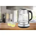 Casa si Gradina - Bucatarie si vesela - Vase pentru gatit - Ibrice - Cana electrica fierbator ECG RK 1781 glass, 1.7 L, 2200 W, 5 setari de temperatura - Infinity.ro