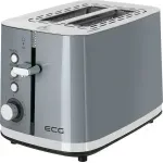 Electronice si Electrocasnice - Electrocasnice bucatarie - Preparare paine - Prajitoare de paine - Prajitor de paine ECG ST 2766 Vintage Scuro, 925 W, 2 felii, 7 niveluri de rumenire, gri - Infinity.ro