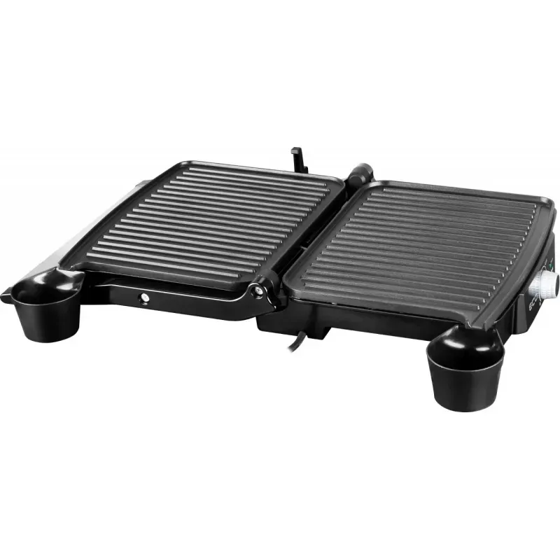 Electronice si Electrocasnice - Electrocasnice bucatarie - Aparate de gatit & desert - Gratare electrice - Grill electric ECG KG 100, 2000 W, 3 tipuri de gatire, deschidere 180º - Infinity.ro