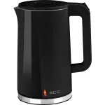 Electronice si Electrocasnice - Electrocasnice bucatarie - Preparare bauturi - Fierbatoare de apa - Fierbator electric ECG RK 1702 Safe to Touch Black, 1.7 litri, 2200 W, interior din otel inoxidabil, pereti dubli, negru - Infinity.ro