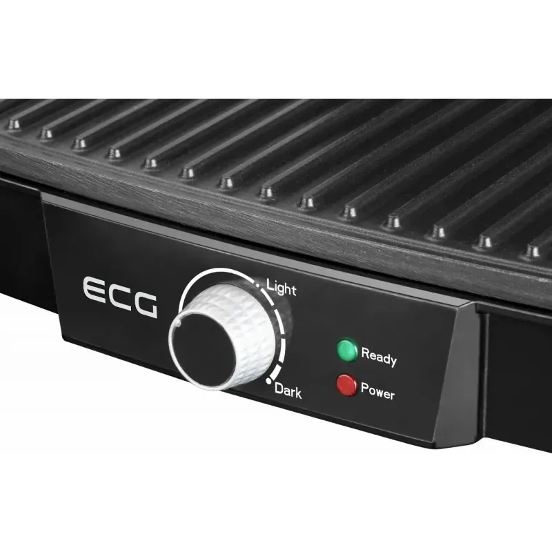 Electronice si Electrocasnice - Electrocasnice bucatarie - Aparate de gatit & desert - Gratare electrice - Grill electric ECG KG 100, 2000 W, 3 tipuri de gatire, deschidere 180º - Infinity.ro