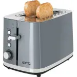 Electronice si Electrocasnice - Electrocasnice bucatarie - Preparare paine - Prajitoare de paine - Prajitor de paine ECG ST 2766 Vintage Scuro, 925 W, 2 felii, 7 niveluri de rumenire, gri - Infinity.ro