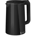 Electronice si Electrocasnice - Electrocasnice bucatarie - Preparare bauturi - Fierbatoare de apa - Fierbator electric ECG RK 1702 Safe to Touch Black, 1.7 litri, 2200 W, interior din otel inoxidabil, pereti dubli, negru - Infinity.ro