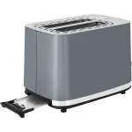 Electronice si Electrocasnice - Electrocasnice bucatarie - Preparare paine - Prajitoare de paine - Prajitor de paine ECG ST 2766 Vintage Scuro, 925 W, 2 felii, 7 niveluri de rumenire, gri - Infinity.ro