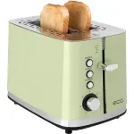 Electronice si Electrocasnice - Electrocasnice bucatarie - Preparare paine - Prajitoare de paine - Prajitor de paine ECG ST 2766 Vintage Olive, 925 W, 2 felii, 7 niveluri de rumenire, verde olive - Infinity.ro