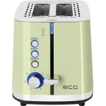 Electronice si Electrocasnice - Electrocasnice bucatarie - Preparare paine - Prajitoare de paine - Prajitor de paine ECG ST 2766 Vintage Olive, 925 W, 2 felii, 7 niveluri de rumenire, verde olive - Infinity.ro