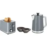 Electronice si Electrocasnice - Electrocasnice bucatarie - Preparare paine - Prajitoare de paine - Prajitor de paine ECG ST 2766 Vintage Scuro, 925 W, 2 felii, 7 niveluri de rumenire, gri - Infinity.ro