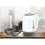 Electronice si Electrocasnice - Electrocasnice bucatarie - Preparare bauturi - Fierbatoare de apa - Fierbator electric ECG RK 1759 Classica Grigio, 2200 W, 1.7 litri, plastic de calitate, alb cu gri - Infinity.ro