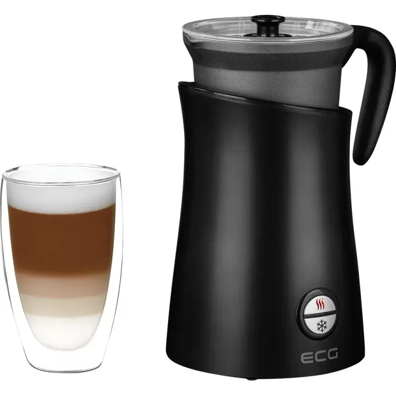 Electronice si Electrocasnice - Electrocasnice bucatarie - Preparare bauturi - Espressoare - Aparat pentru spuma de lapte ECG NM 2255 Latte Art, magnetic, 300ml, 550W, negru - Infinity.ro