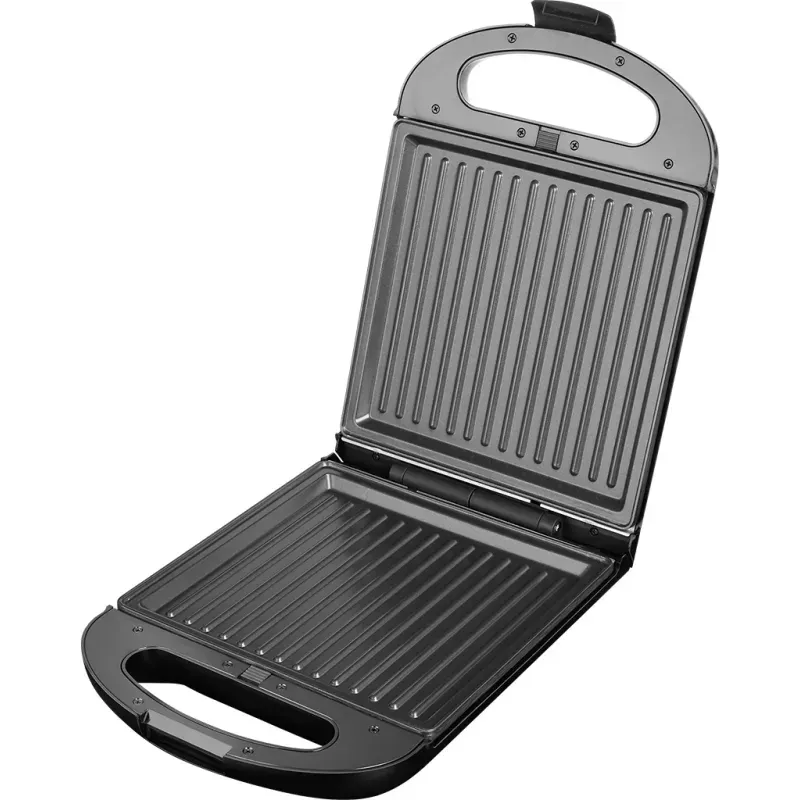 Electronice si Electrocasnice - Electrocasnice bucatarie - Preparare paine - Sandwich-maker - Sandwich maker grill ECG S 4310, 1200 W, 3 tipuri de placi interschimbabile 23 x 23 cm, unghi deschidere 105° - Infinity.ro