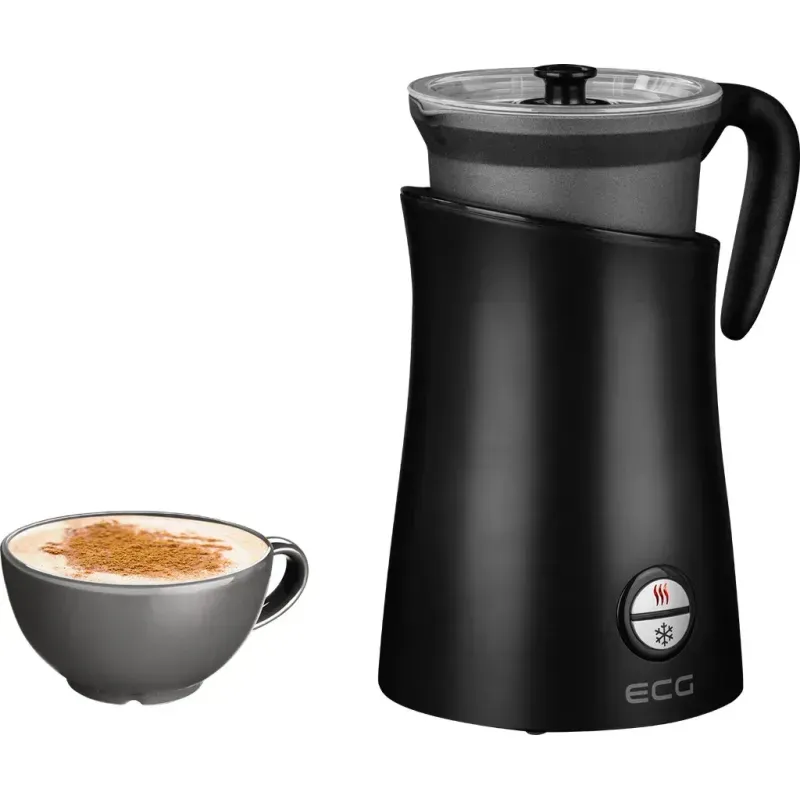 Electronice si Electrocasnice - Electrocasnice bucatarie - Preparare bauturi - Espressoare - Aparat pentru spuma de lapte ECG NM 2255 Latte Art, magnetic, 300ml, 550W, negru - Infinity.ro