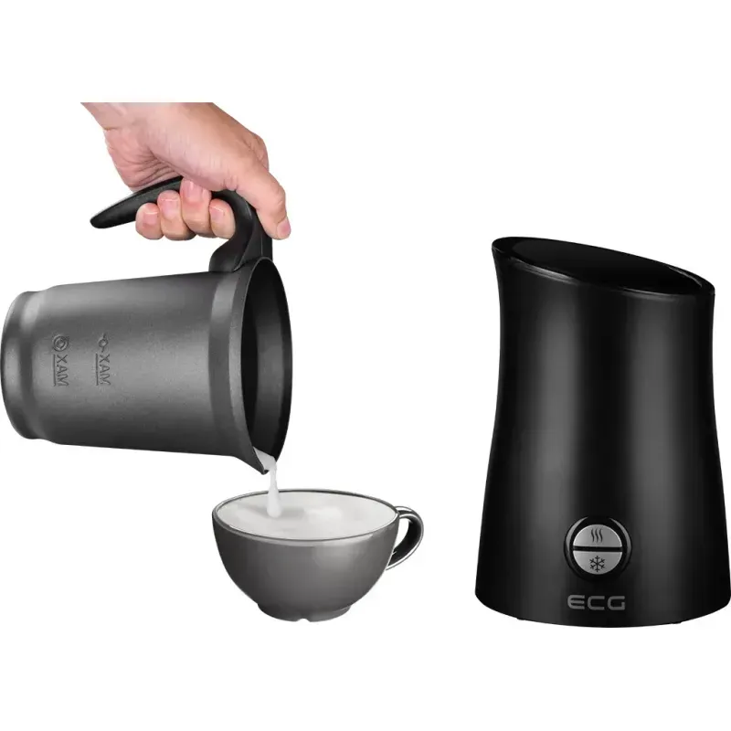 Electronice si Electrocasnice - Electrocasnice bucatarie - Preparare bauturi - Espressoare - Aparat pentru spuma de lapte ECG NM 2255 Latte Art, magnetic, 300ml, 550W, negru - Infinity.ro