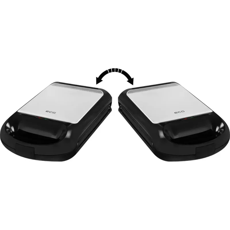 Electronice si Electrocasnice - Electrocasnice bucatarie - Preparare paine - Sandwich-maker - Sandwich maker grill ECG S 4310, 1200 W, 3 tipuri de placi interschimbabile 23 x 23 cm, unghi deschidere 105° - Infinity.ro