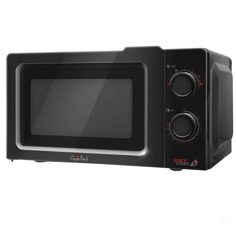 Electronice si Electrocasnice - Aragazuri, cuptoare si hote - Cuptoare - Cuptoare cu microunde - Cuptor cu microunde Gallet FMOM 205B negru, 700 W, 20 litri, 6 niveluri de putere, timer - Infinity.ro