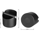 Electronice si Electrocasnice - Electrocasnice bucatarie - Preparare bauturi - Accesorii si consumabile aparate preparare bauturi - Recipient pentru zat cafea ECG Knockbox Nero, 700 ml, otel inoxidabil - Infinity.ro