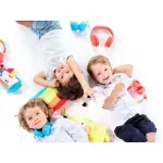 TV, Audio-Video si Foto - Portabile audio - Casti audio - Casti audio fara fir pentru copii GoGEN Decek, Bluetooth 5.2, volum limitat, albastru - Infinity.ro