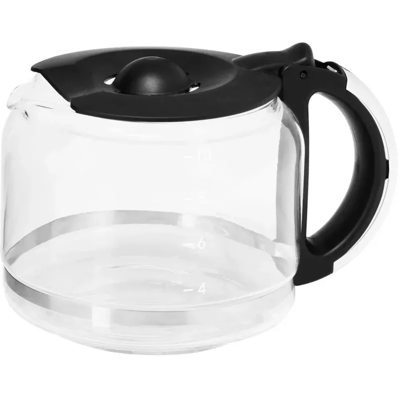 Electronice si Electrocasnice - Electrocasnice bucatarie - Preparare bauturi - Cafetiere - Cafetiera ECG KP 2150 Stripe, 980 W, 1.5 litri, preparare pana la 10 cesti de cafea odata, sistem drip-stop, negru - Infinity.ro