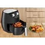 Electronice si Electrocasnice - Electrocasnice bucatarie - Aparate de gatit & desert - Friteuze - Friteuza cu aer cald ECG AF 3500, 3.5 L, 1500 W, control temperatura 80-200°C - Infinity.ro