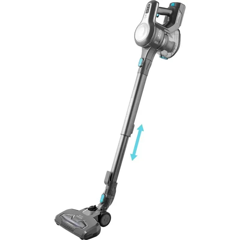 Electronice si Electrocasnice - Ingrijirea locuintei - Aspiratoare - Aspirator vertical portabil 2in1 ECG VT 3630 Alan, 130 W, baterie Li-Ion 22.2 V, recipient 1.2 L, gri - Infinity.ro