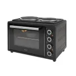 Electronice si Electrocasnice - Aragazuri, cuptoare si hote - Cuptoare - Cuptoare electrice - Cuptor electric ECG ETH 3501B, 35 litri, 1400 W, 2 plite, iluminare interioara, 90-250°C, negru - Infinity.ro