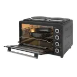 Electronice si Electrocasnice - Aragazuri, cuptoare si hote - Cuptoare - Cuptoare electrice - Cuptor electric ECG ETH 3501B, 35 litri, 1400 W, 2 plite, iluminare interioara, 90-250°C, negru - Infinity.ro