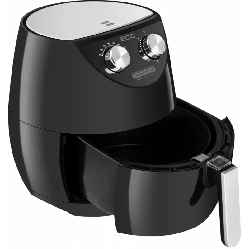 Electronice si Electrocasnice - Electrocasnice bucatarie - Aparate de gatit & desert - Friteuze - Friteuza cu aer cald ECG AF 3500, 3.5 L, 1500 W, control temperatura 80-200°C - Infinity.ro