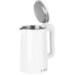 Electronice si Electrocasnice - Electrocasnice bucatarie - Preparare bauturi - Fierbatoare de apa - Fierbator electric ECG RK 1702 Safe to Touch White, 1.7 litri, 2200 W, interior din otel inoxidabil, pereti dubli, alb - Infinity.ro