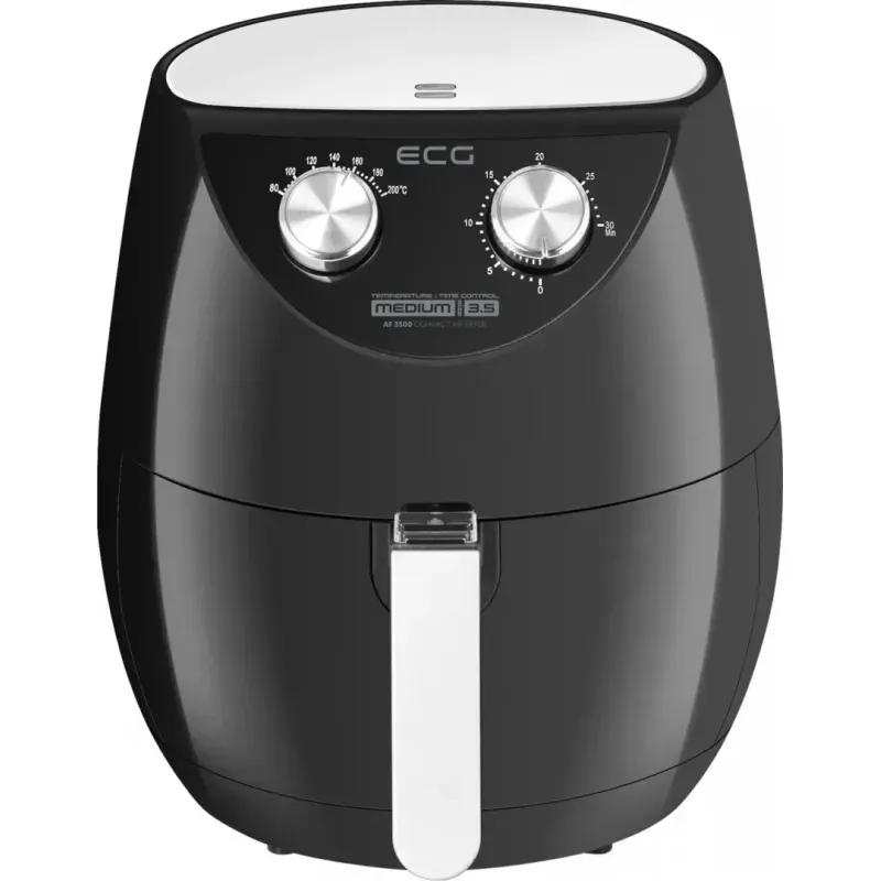 Electronice si Electrocasnice - Electrocasnice bucatarie - Aparate de gatit & desert - Friteuze - Friteuza cu aer cald ECG AF 3500, 3.5 L, 1500 W, control temperatura 80-200°C - Infinity.ro