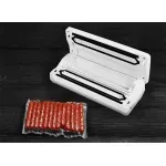 Electronice si Electrocasnice - Electrocasnice bucatarie - Mixere, tocatoare & roboti de bucatarie - Aparate de vidat - Aparat de vidat alimente ECG VacuFresh, 100 W, 30 cm, putere compresor 7-9 l/min, 5 pungi incluse - Infinity.ro