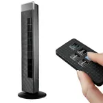 Electronice si Electrocasnice - Climatizare si sisteme de incalzire - Aparate racire aer - Ventilatoare - Ventilator turn cu ionizare ECG FS 91 T, 65W, 3 viteze, silentios, telecomanda - Infinity.ro