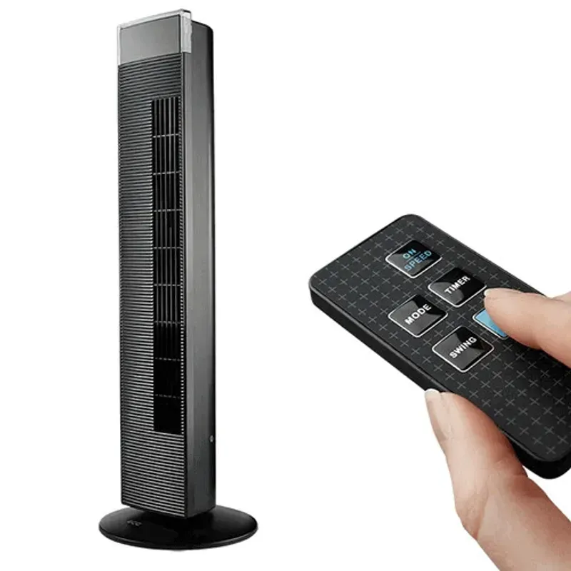 Electronice si Electrocasnice - Climatizare si sisteme de incalzire - Aparate racire aer - Ventilatoare - Ventilator turn cu ionizare ECG FS 91 T, 65W, 3 viteze, silentios, telecomanda - Infinity.ro