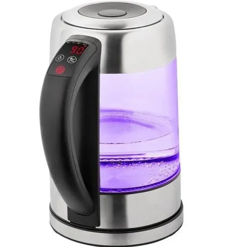 Casa si Gradina - Bucatarie si vesela - Vase pentru gatit - Ibrice - Cana fierbator din sticla ECG RK 1777 iluminare colora, 1,7 L, 2200 W, LED - Infinity.ro