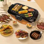 Electronice si Electrocasnice - Electrocasnice bucatarie - Aparate de gatit & desert - Gratare electrice - Gratar electric 2 in 1 MICHELINO 74372, 2200W, suprafata 38x22cm, termostat, temperatura reglabila, cromat - Infinity.ro