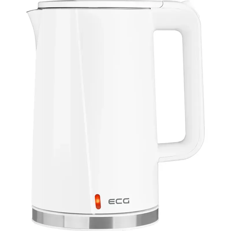 Electronice si Electrocasnice - Electrocasnice bucatarie - Preparare bauturi - Fierbatoare de apa - Fierbator electric ECG RK 1702 Safe to Touch White, 1.7 litri, 2200 W, interior din otel inoxidabil, pereti dubli, alb - Infinity.ro