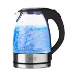 Casa si Gradina - Bucatarie si vesela - Vase pentru gatit - Ibrice - Cana electrica fierbator din sticla ECG RK 1776 Glass, 1,7 L, 2200 W, lumina albastra de fundal - Infinity.ro
