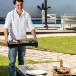 Electronice si Electrocasnice - Electrocasnice bucatarie - Aparate de gatit & desert - Gratare electrice - Gratar electric 2 in 1 MICHELINO 74372, 2200W, suprafata 38x22cm, termostat, temperatura reglabila, cromat - Infinity.ro