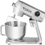 Electronice si Electrocasnice - Electrocasnice bucatarie - Mixere, tocatoare & roboti de bucatarie - Roboti de bucatarie - Robot de bucatarie ECG FORZA 6600 Metallo Argento, 1800 W, 6,5 litri, LCD, sistem de amestecare planetar - Infinity.ro