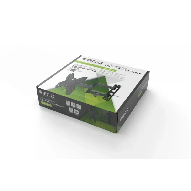 TV, Audio-Video si Foto - Accesorii TV si audio - Suporturi TV - Suport TV de perete ECG LD 174201, 17"- 42" (43 - 106 cm), rotire 90° si inclinare 2°-15°, 25 kg, VESA - Infinity.ro