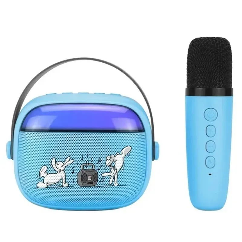 TV, Audio-Video si Foto - Portabile audio - Boxe portabile - Boxa portabila pentru copii GoGEN BOB si BOBEK PARTY, 3.2 W, USB, Micro SD, microfon fara fir, 3.7V/1200mAh, albastru - Infinity.ro