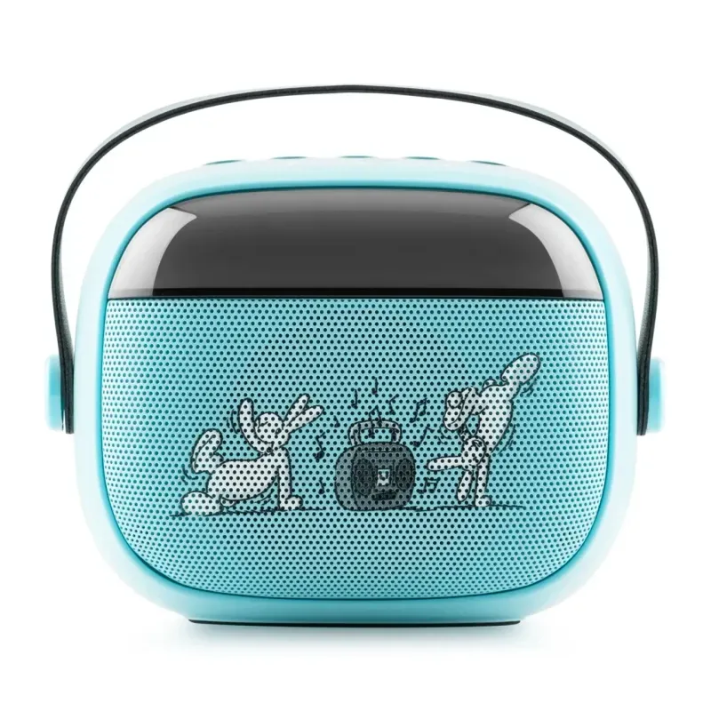 TV, Audio-Video si Foto - Portabile audio - Boxe portabile - Boxa portabila pentru copii GoGEN BOB si BOBEK PARTY, 3.2 W, USB, Micro SD, microfon fara fir, 3.7V/1200mAh, albastru - Infinity.ro