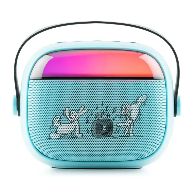 TV, Audio-Video si Foto - Portabile audio - Boxe portabile - Boxa portabila pentru copii GoGEN BOB si BOBEK PARTY, 3.2 W, USB, Micro SD, microfon fara fir, 3.7V/1200mAh, albastru - Infinity.ro