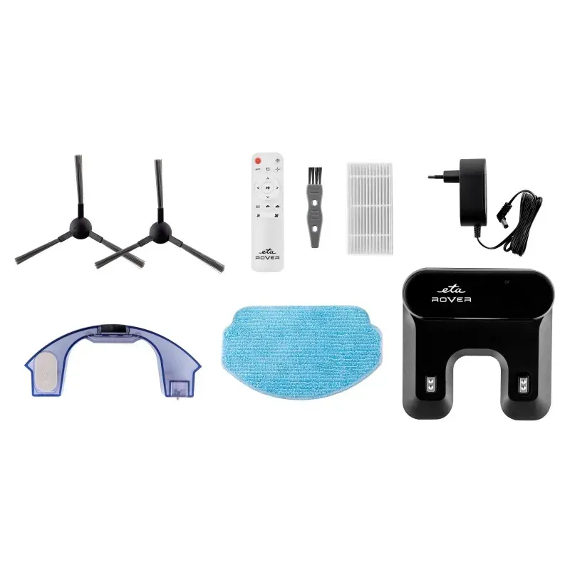 Electronice si Electrocasnice - Ingrijirea locuintei - Aspiratoare - Robot aspirator si mop ETA Rover 1248 90030, Li-Ion 14.4 V/ 2600 mAh, telecomanda, tehnologie SMART, roz - Infinity.ro