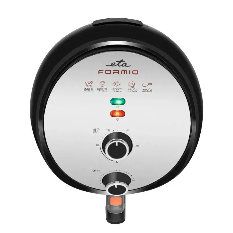 Electronice si Electrocasnice - Electrocasnice bucatarie - Aparate de gatit & desert - Friteuze - Friteuza cu aer fierbinte ETA Formio 2172, 1500 W, 3.5 l, 80-200 ° C, timer, oprire automata, negru - Infinity.ro