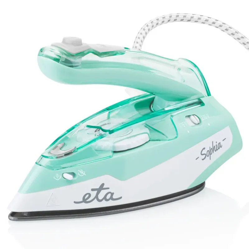 Electronice si Electrocasnice - Ingrijirea tesaturilor - Fiare de calcat - Fier de calcat pentru voiaj ETA Sophia 1271 90000, 1100 W, talpa ceramica, 80 ml, 50 g/min - Infinity.ro