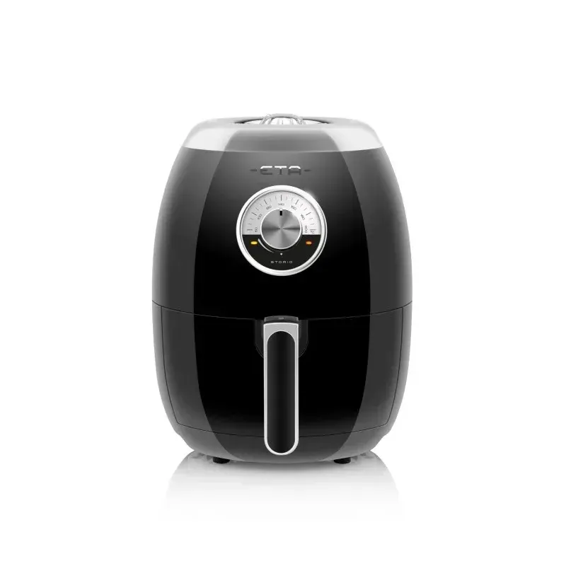 Electronice si Electrocasnice - Electrocasnice bucatarie - Aparate de gatit & desert - Friteuze - Friteuza cu aer fierbinte ETA Storio 6172 90020, 1350 W, 3 litri, 80-200 ° C, design retro, negru - Infinity.ro